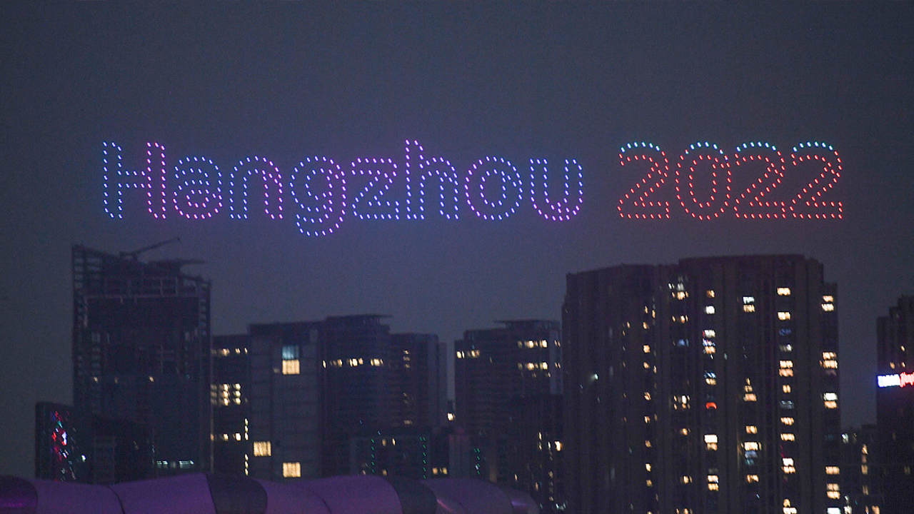 Spectacular drone show marks 200-day countdown to Hangzhou Asian Games