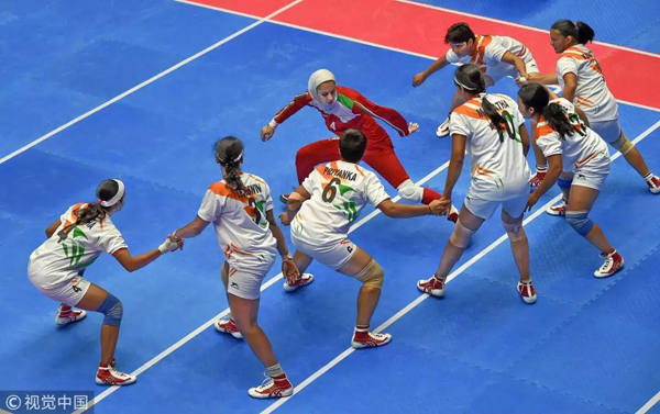 Kabaddi, the athletic version of 'Eagle versus Chicken'