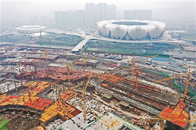 Hangzhou Asian Games venue under construction