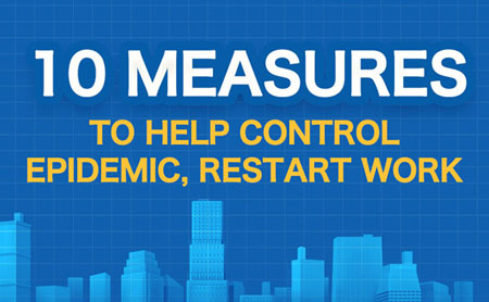 10 measures to help control epidemic, restart work