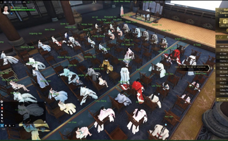 AI brings fun to online academic meeting