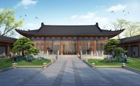 Deshou Palace site takes shape