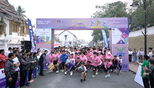 Asian Games Fun Run opens in Laos