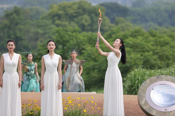 Flame for Hangzhou 2022 Asian Games lit in Liangzhu culture site