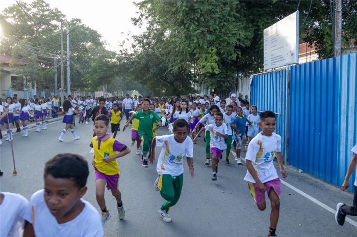 Over 1,000 students join Hangzhou Asian Games Fun Run in Timor-Leste