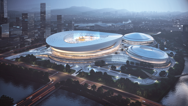 Hangzhou International Sports Center resumes construction