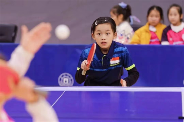 Zhejiang Junior Table Tennis Tournament attracts young Singaporean players