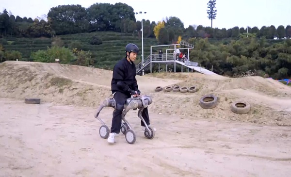 China unveils new quadruped robot capable of carrying adult across rough terrain