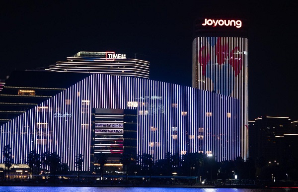 Jinsha Lake's stunning light show