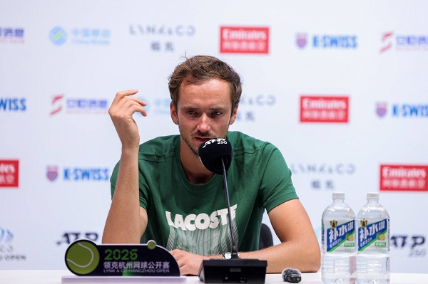 Medvedev praises Hangzhou as 2025 Lynk & Co Open heats up