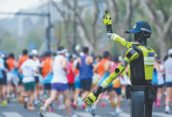 Meet China's first robot traffic police squad