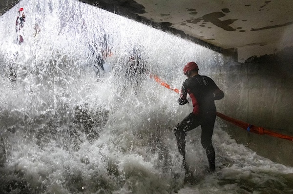 In China, people brave simulated typhoons to prepare for the real thing