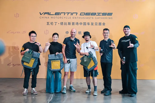 French motorcycle champion Valentin Debise meets fans in Hangzhou