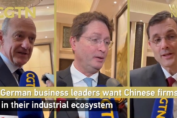 German business leaders want Chinese firms in their industrial ecosystem