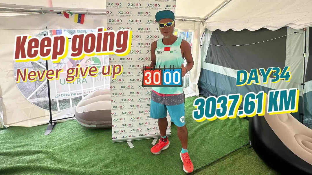 Hangzhou ultrarunner reaches halfway mark in 6,000 km Italian challenge