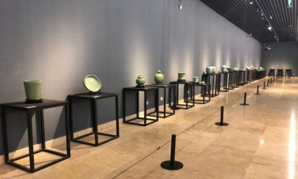 Longquan celadon on display in Hangzhou