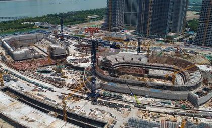 Natatorium for Hangzhou 2022 Asian Games takes shape