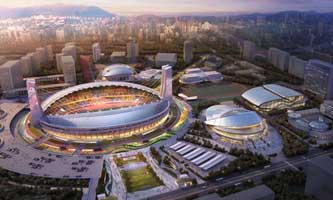 Dragon Sports Center begins renovation for Asian Games