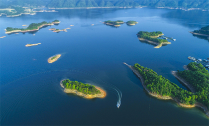 An aerial relaxation from Qiandao Lake