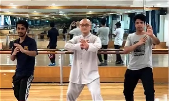 Intl students learn kongfu at Zhejiang University of Technology