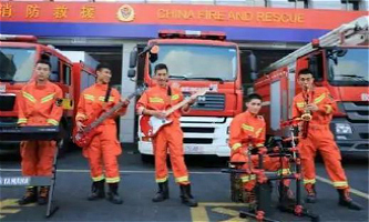 Firefighters' band goes viral on social media
