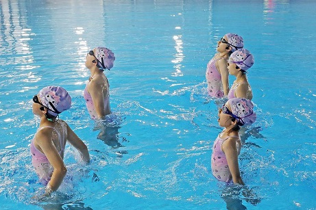 Hangzhou welcomes first synchronized swimming club