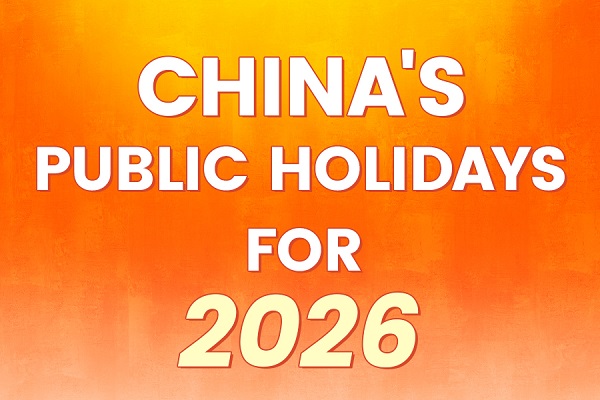 China's public holidays for 2026