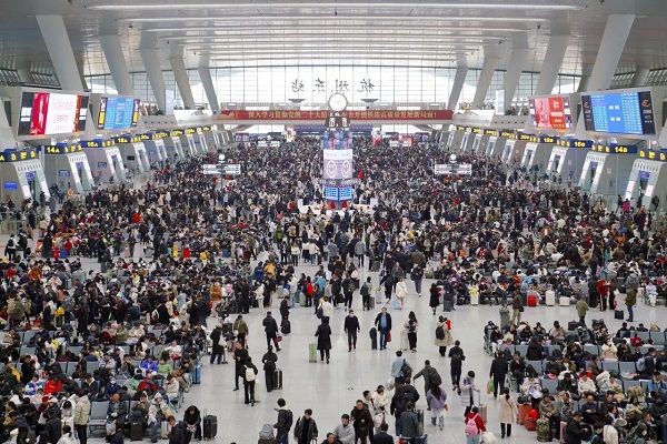 Yangtze River Delta railway expects to handle over 100 million passenger trips during Spring Festival