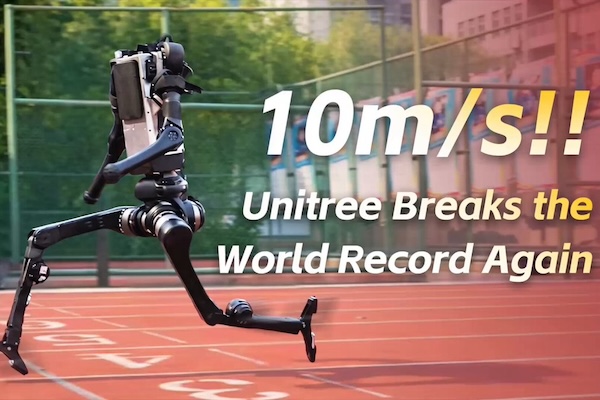 Unitree's H1 robot runs 10 meters per second