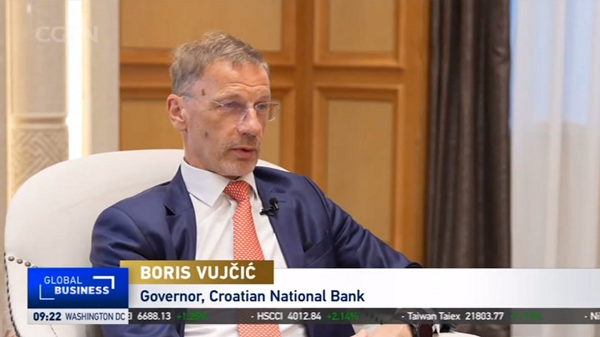 Croatian central bank governor on enhancing innovative partnership with China